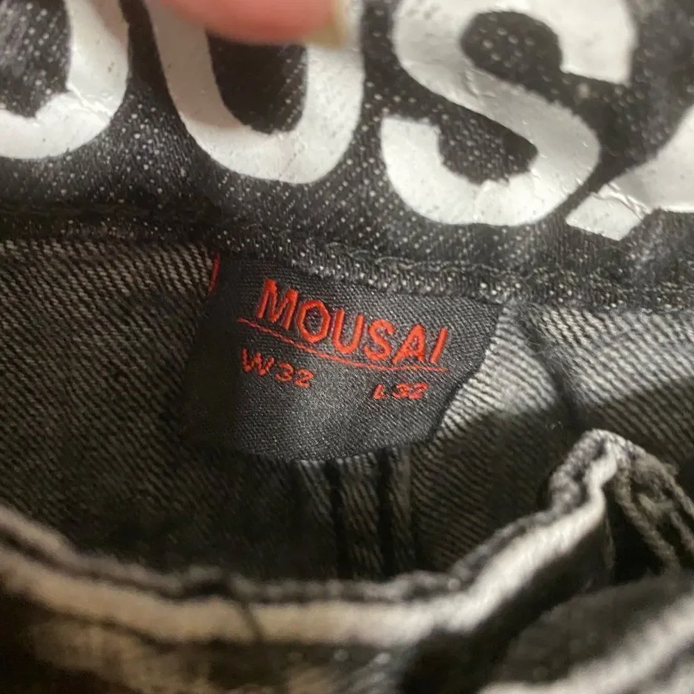 Mousai MENS black distressed jeans